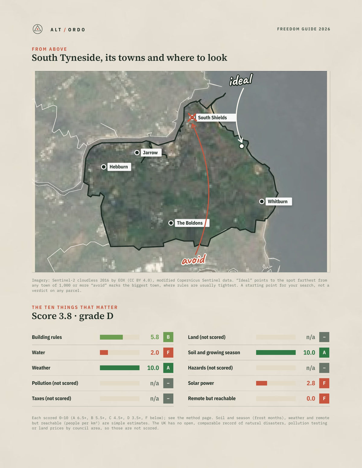 South Tyneside, England Off-Grid Guide 2026 from above