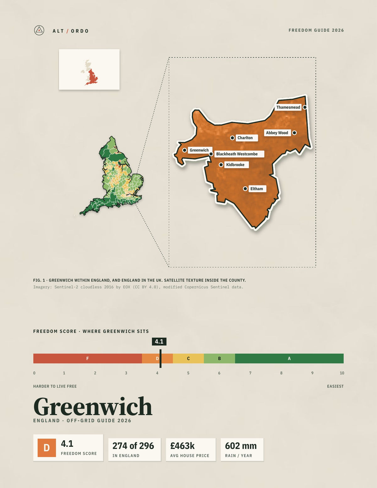 Greenwich, England Off-Grid Guide 2026