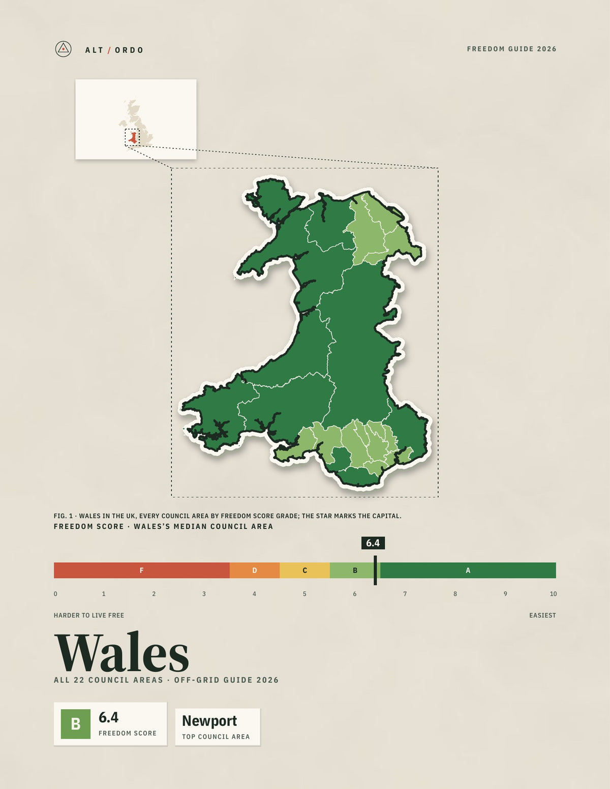 Wales Off-Grid Guide 2026: All 22 Council Areas
