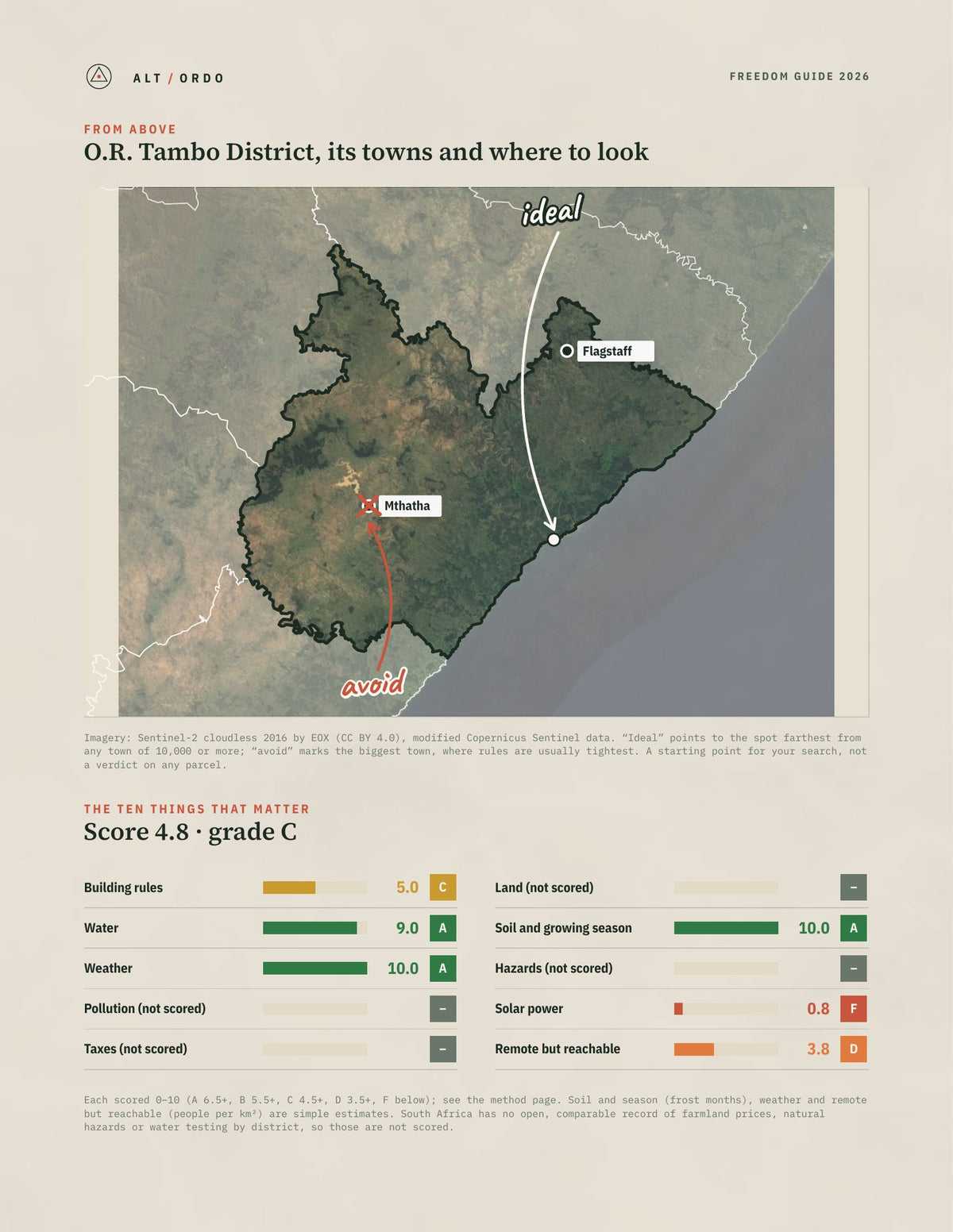 O.R. Tambo District, South Africa Off-Grid Guide 2026 from above