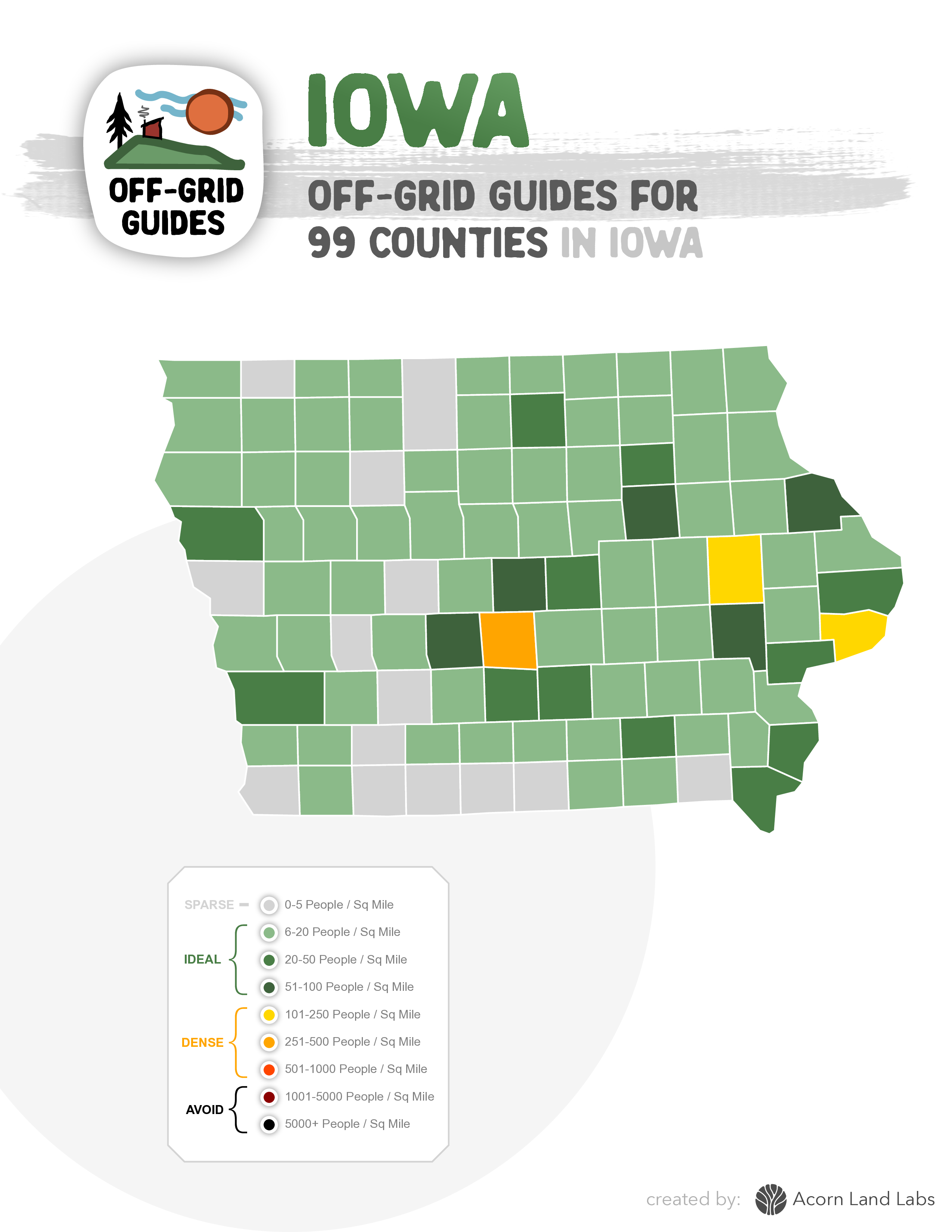 Iowa Off-Grid Guide PDF Download: 99 Counties Rated