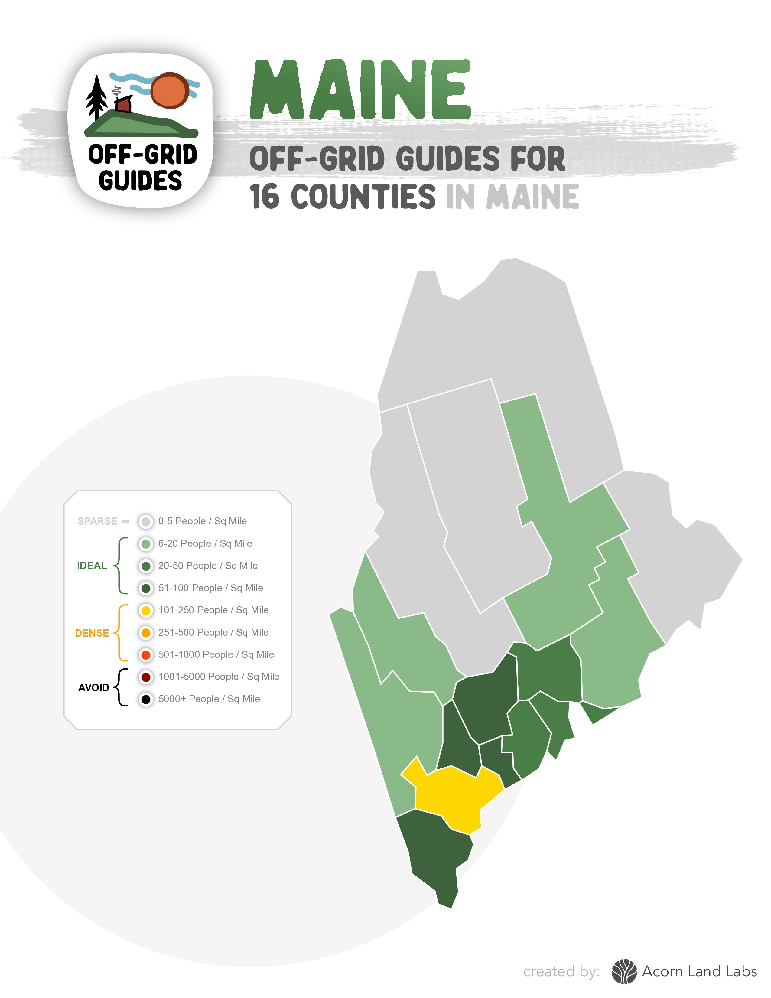 Maine Off-Grid Guide PDF Download: 16 Counties Rated