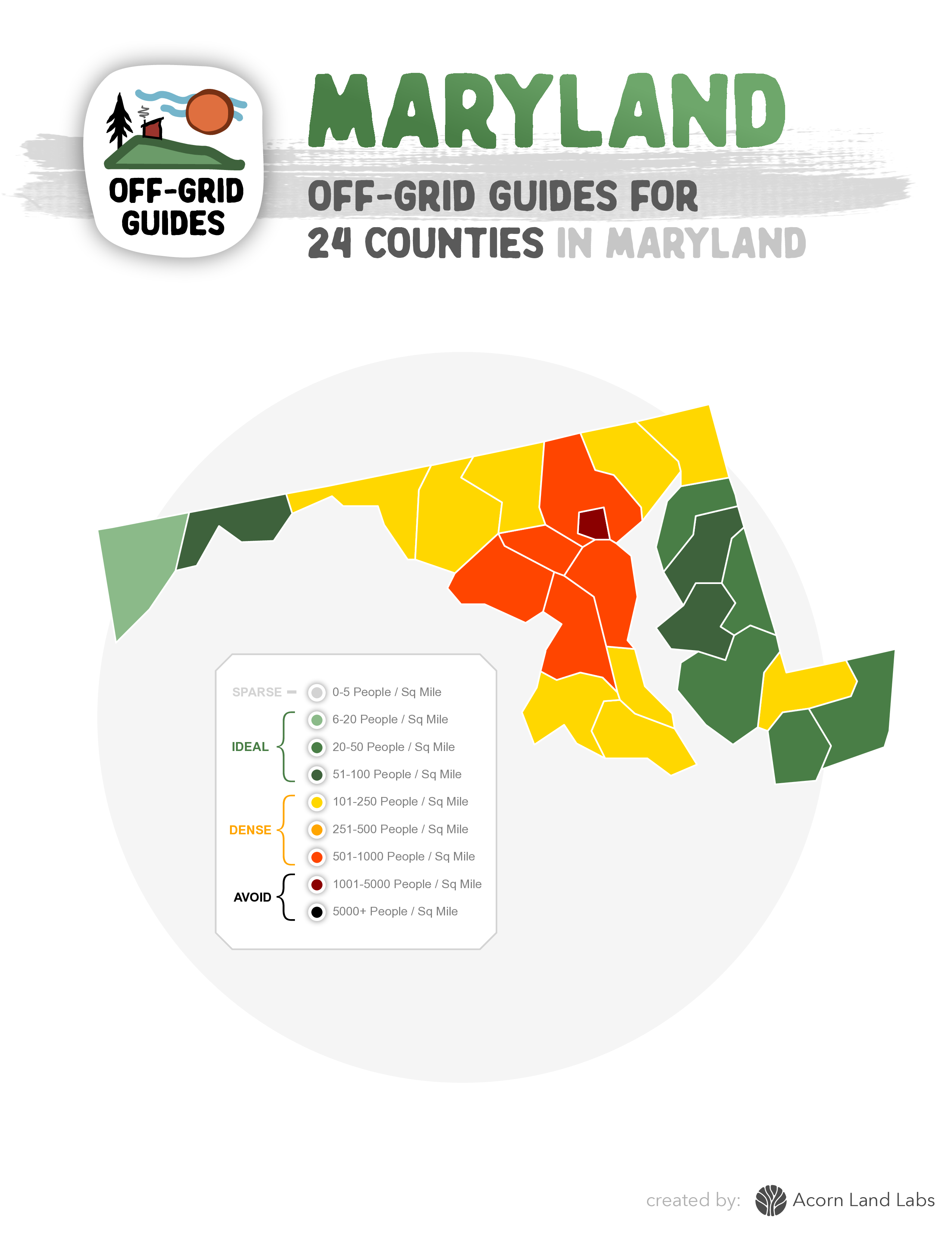 Maryland Off-Grid Guide PDF Download: 24 Counties Rated