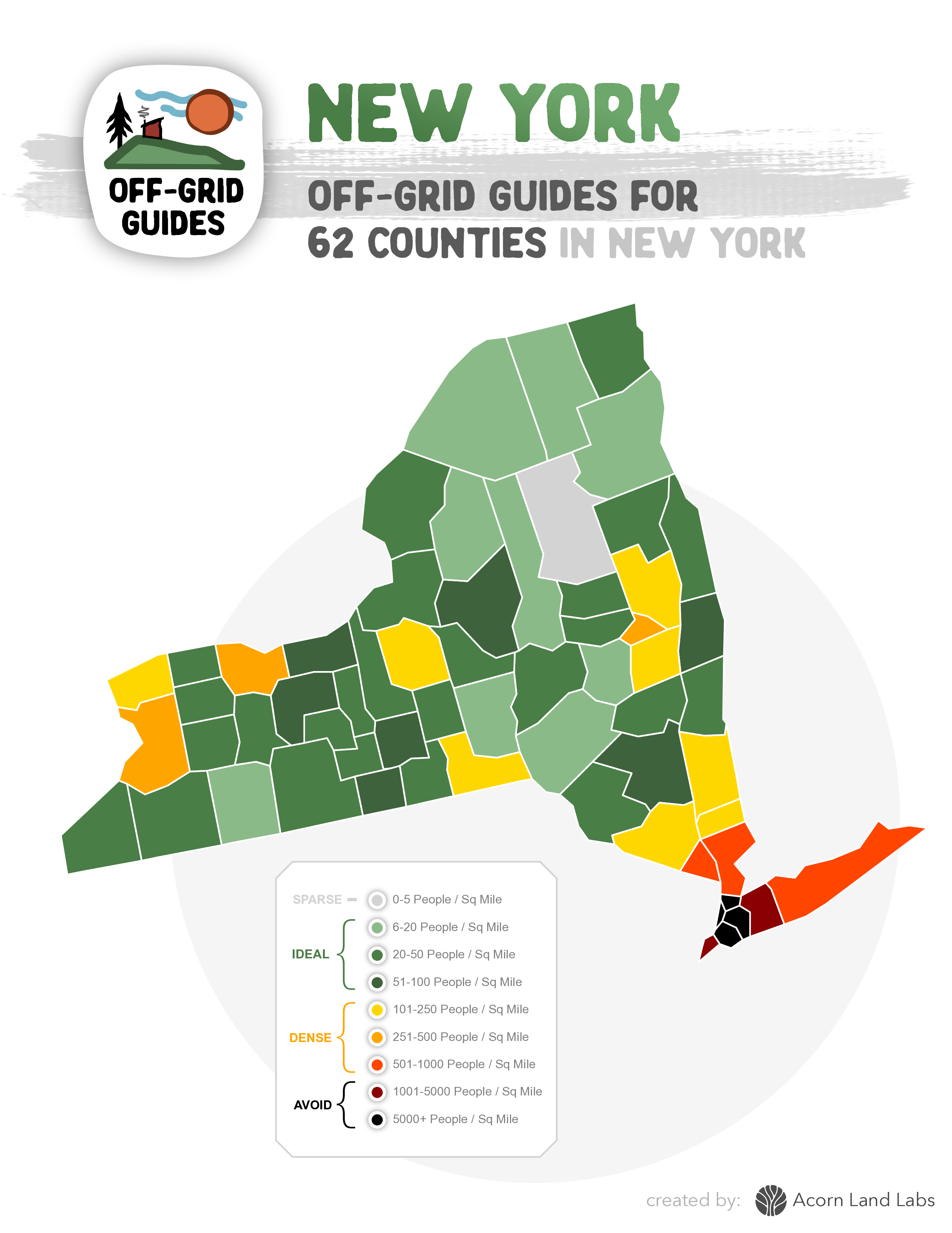 New York Off-Grid Guide PDF Download: 62 Counties Rated