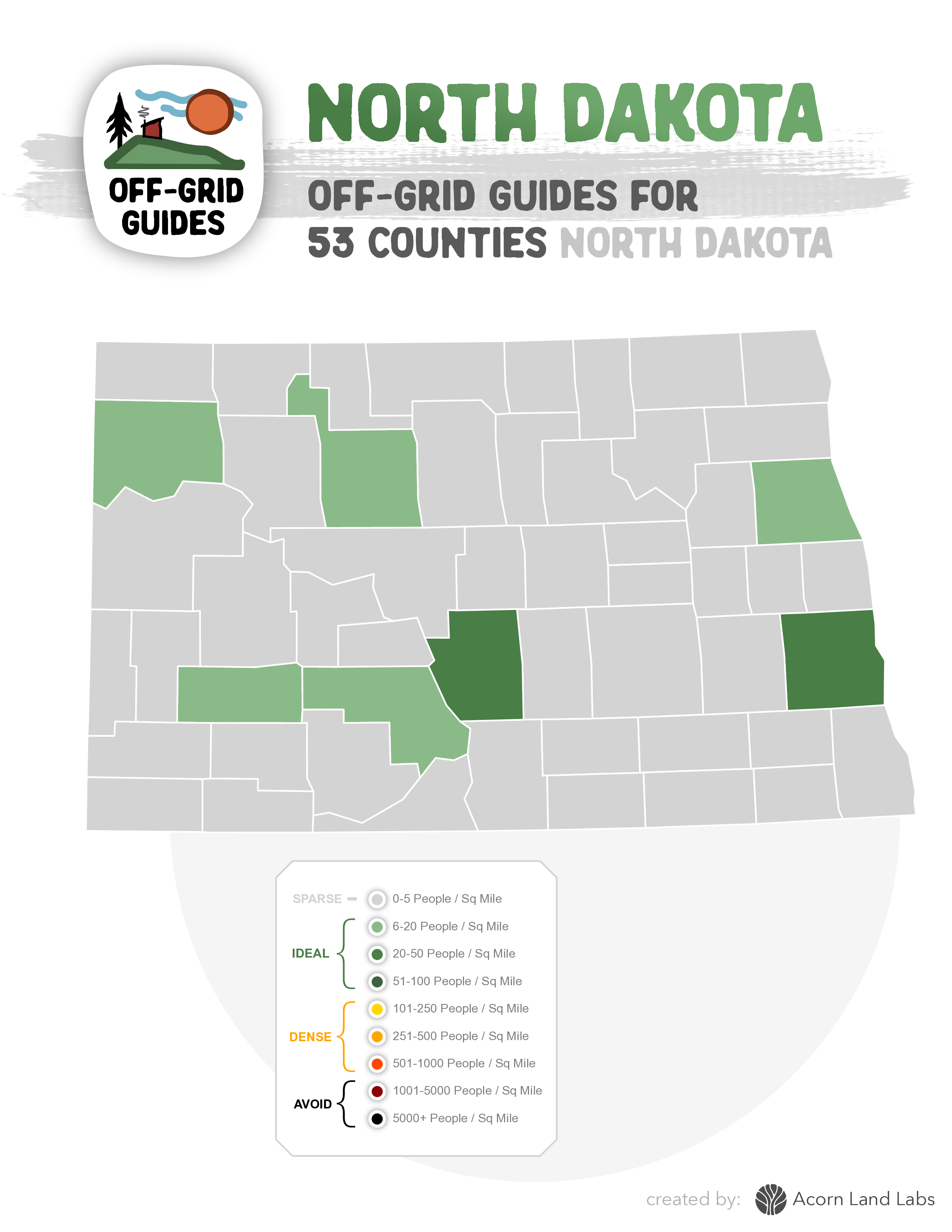 North Dakota Off-Grid Guide PDF Download: 53 Counties Rated