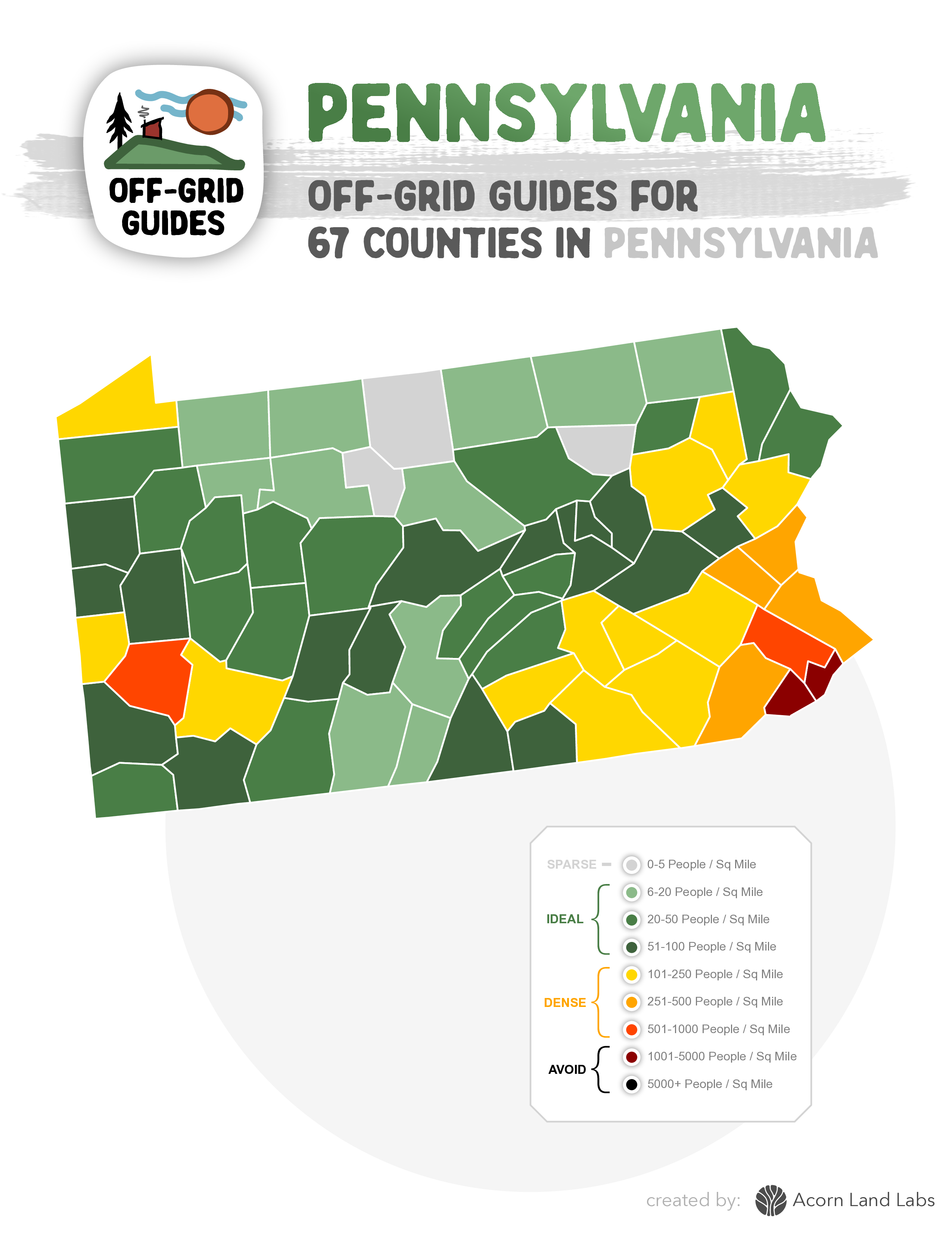 Pennsylvania Off-Grid Guide PDF Download: 67 Counties Rated