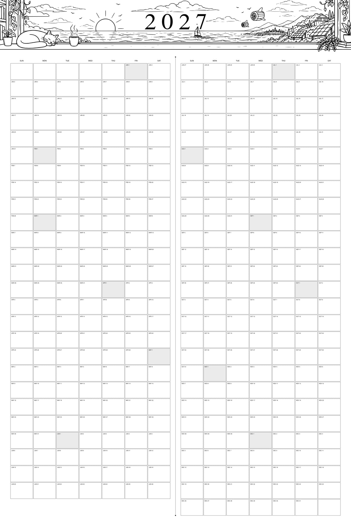 2027 Calendar Design File Pack (DIGITAL PRODUCT)