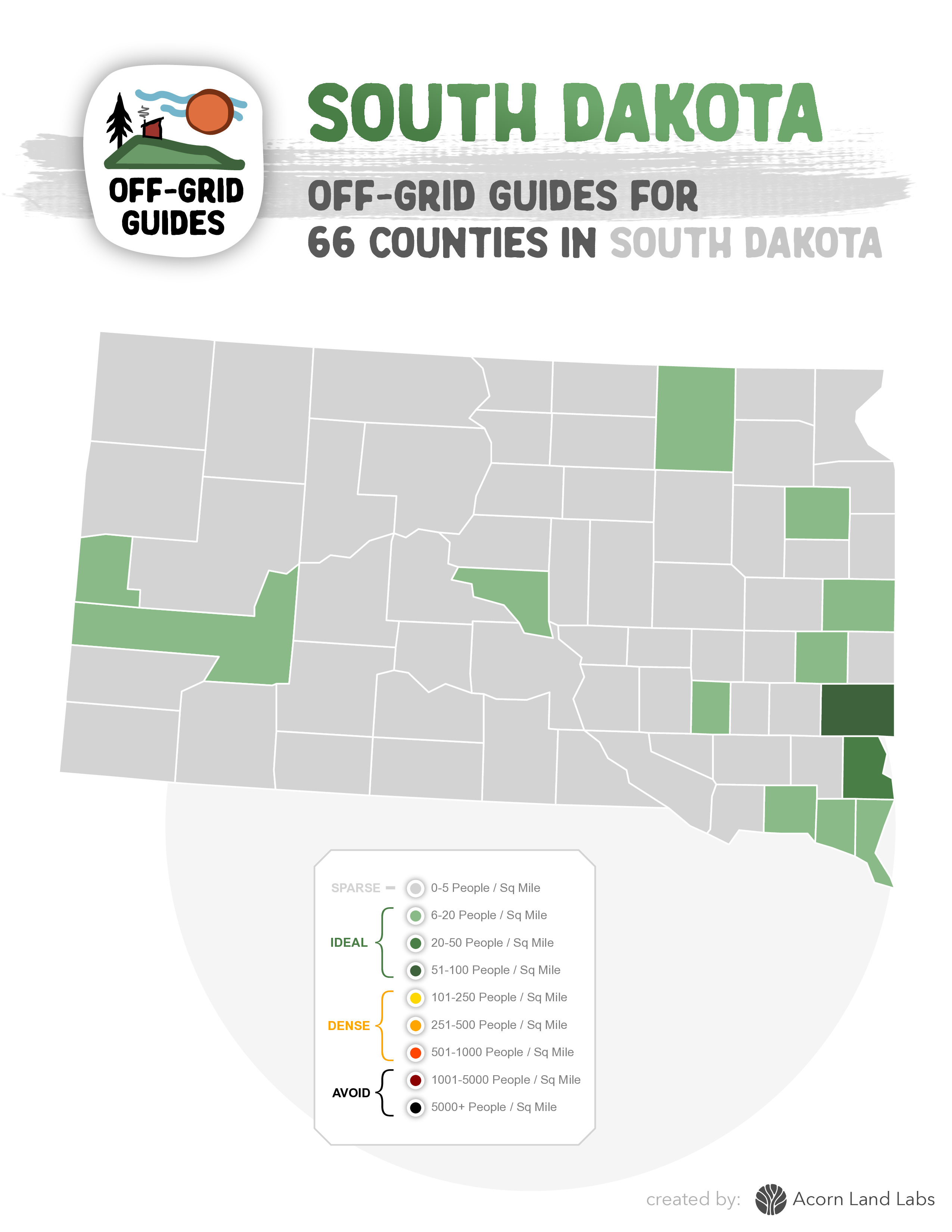 South Dakota Off-Grid Guide PDF Download: 66 Counties Rated